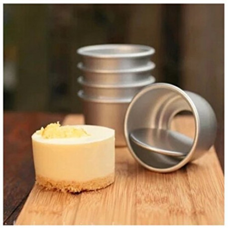 Aluminium Mini Round Chiffon Cake Pan, Set of 5