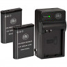 2 Pack of EN-EL23 Batteries and Battery Charger for Nikon Coolpix B700