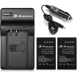 EN-EL20a 2X Battery & Car Charger Compatible with Nikon Coolpix P950