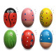 6 Pack Wooden Percussion Musical Shake Eggs for Toddlers Kids Boys