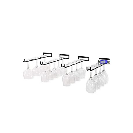 Set of 4 Stemware Wine Glass Hanging Rack