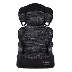 High Back Booster Car Seat, Static Black