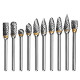 1/8 Solid Carbide Carving Burr Set Drill Grinding (10pcs)