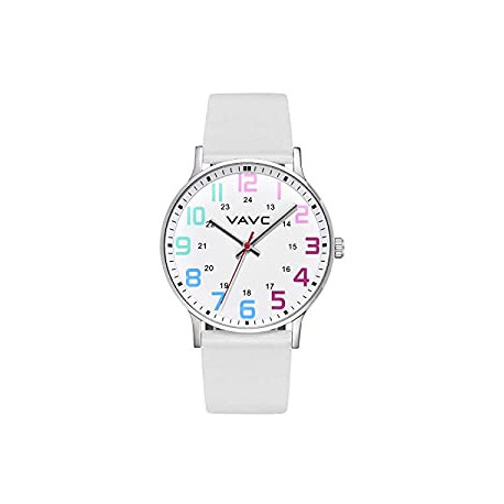 Women with Second Hand and 24 Hour. Easy to Read Watch