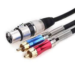 XLR to RCA Y-Cable