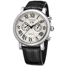 Men's Luxury Brand Day Calendar Automatic Stainless Steel