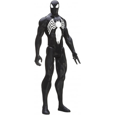 Titan Hero Series Black Suit Spider-Man Figure - 12 Inch