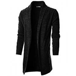 Mens Long Sleeve Draped Lightweight