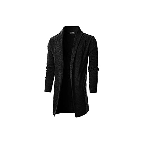 Mens Long Sleeve Draped Lightweight