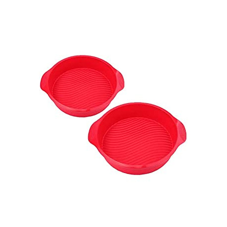 9" Round Silicone Cake Mold Pan, Non-Stick (2 Pack)