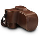 Leather Camera Case and Strap - Dark Brown