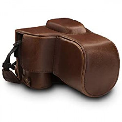Leather Camera Case and Strap - Dark Brown