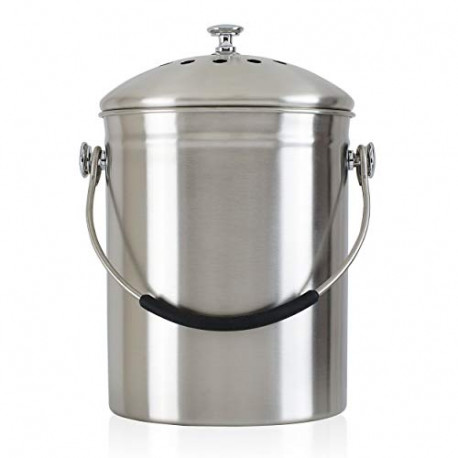 Surgical Grade Stainless Steel Scrap Trash Can - 1.3 Gal