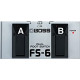 BOSS, 1/4-Inch Straight Metal Dual Footswitch, Battery-Powered (FS-6)