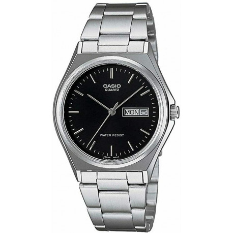 Casio Analog Black Dial Men's MTP-1240D-1ADF Stainless Steel Bracelet Watch