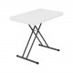 Adjustable Folding Laptop Table TV Tray, 30 Inch, White Granite