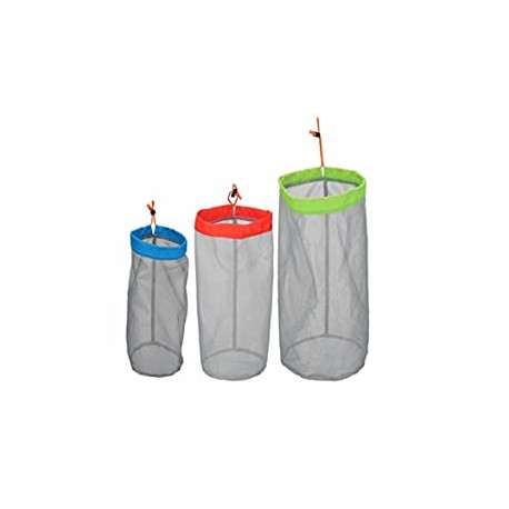 Set of 3 Lightweight Nylon Mesh Drawstring Storage Bag