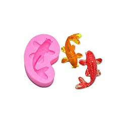 Pack 2 of Small Size Koi Fish Fondant Mold (2.5"x1.4")