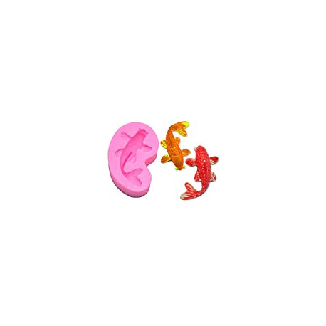 Pack 2 of Small Size Koi Fish Fondant Mold (2.5"x1.4")