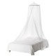 Mosquito Net Baby Toddler Bed Crib Canopy Mosquito Netting (White)
