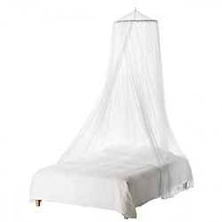 Mosquito Net Baby Toddler Bed Crib Canopy Mosquito Netting (White)