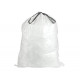 (50 Count)│White Drawstring Garbage Liners 12 Gallon / 45 Liter │ 21.5" x 30.75"