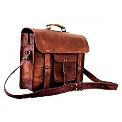 Leather Messenger Bag for Men Vintage Laptop