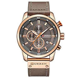 Men's Chronograph Waterproof Sport Wrist Date Quartz Wristwatch Gifts