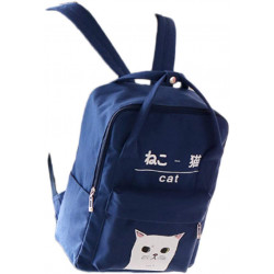 Bags Kawaii Cat Canvas Backpack