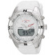 U.S. Polo Assn. Men's Analog-Quartz Watch with Rubber Strap, White, 26 (Model: US9663)