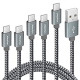 5-Pack USB C Cable Fast Charge [3/3/6/6/10 ft]