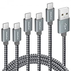 5-Pack USB C Cable Fast Charge [3/3/6/6/10 ft]