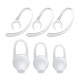 6 Pieces EC200 Bluetooth Headsets Ear Hooks Earbuds Sets (White)