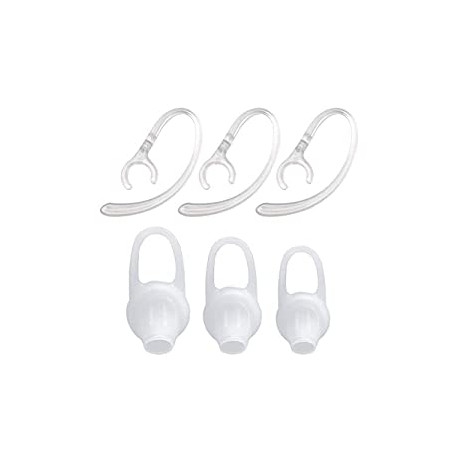 6 Pieces EC200 Bluetooth Headsets Ear Hooks Earbuds Sets (White)