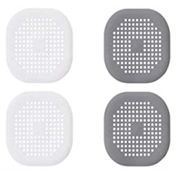 4 Pack Drain Hair Catch for Shower TPR Drain Hair