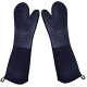 Extra Long Silicone Oven Mitts Heavy Duty Commercial Grade Oven