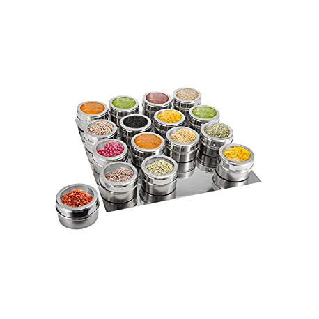 16 Magnetic Spice Jars