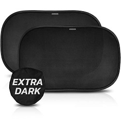Car Sun Shade for Baby with Certified UV-Protection (2 Pack - 20"x12")