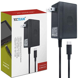 Pack 2 of AC Adapter Power Supply 15V 2.6A Fast Charging Kit Compatible with Switch Dock