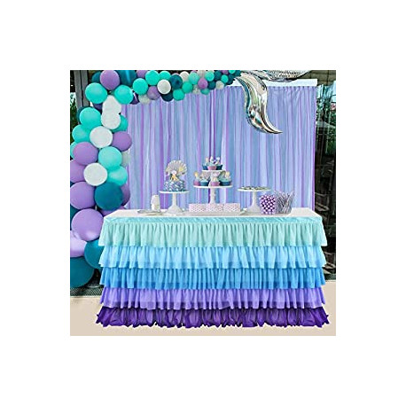 6ft Baby Shower Gender Reveal Mermaid Birthday Party Decoration