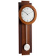 Avent Pendulum Deco Wall Clock, 18", Walnut/Mahogany