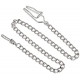 Chrome Finish Pocket Watch Chain