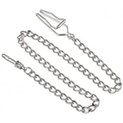 Chrome Finish Pocket Watch Chain