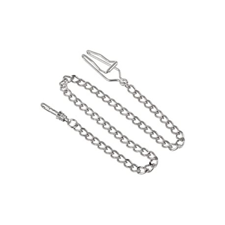 Chrome Finish Pocket Watch Chain