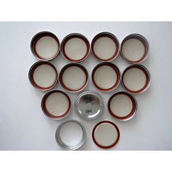 Pack 3 of Wide Mouth Lids and Bands/Lot of 12