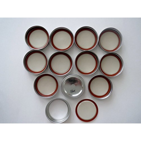Pack 3 of Wide Mouth Lids and Bands/Lot of 12
