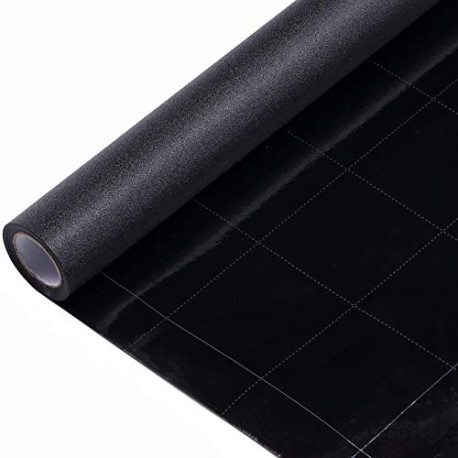 Black Window Cover 100% Light Blocking No Glue (17.7 x 78.7 inches)