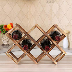 Ferfil Wine Rack, Wood Wine Storage Racks Countertop