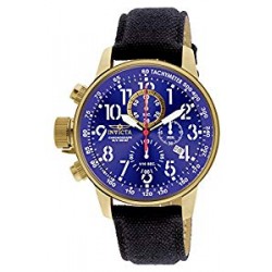 I Force Collection 18k Gold Ion-Plated Stainless Steel and Cloth Watch