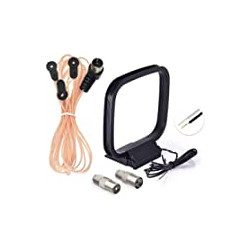 FM Antenna FM Dipole Antenna 75 Ohm Indoor FM Radio Antenna AM Loop